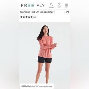 Free Fly Women’s Pull-On Breeze Shorts: Size Medium/Color: Black